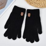 Adult Gloves Non-Slip Fleece-Lined Full Finger Driving Gloves