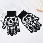 Halloween-themed Skeleton Ghost Claw Fluorescent Decorative Gloves