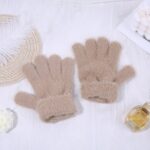 Knitted Gloves Winter Thermal Gloves, Thickened Fleece Lined Touchscreen Gloves
