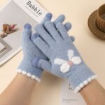 Adult Gloves Touchscreen Bow Knot Gloves