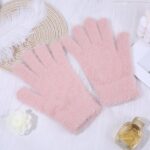 Knitted Gloves Winter Thermal Gloves, Thickened Fleece Lined Touchscreen Gloves
