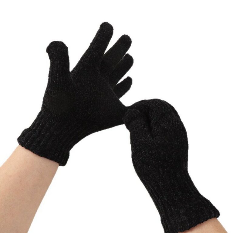 Adult Gloves Solid Color Knitted Gloves