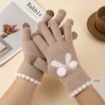 Adult Gloves Touchscreen Bow Knot Gloves