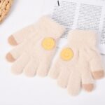 Children’s Gloves Baby Fleece-Lined Five-Finger Gloves