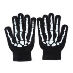 Halloween-themed Halloween Skeleton Knitted Gloves