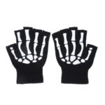 Halloween-themed Halloween Skull Fingerless Gloves