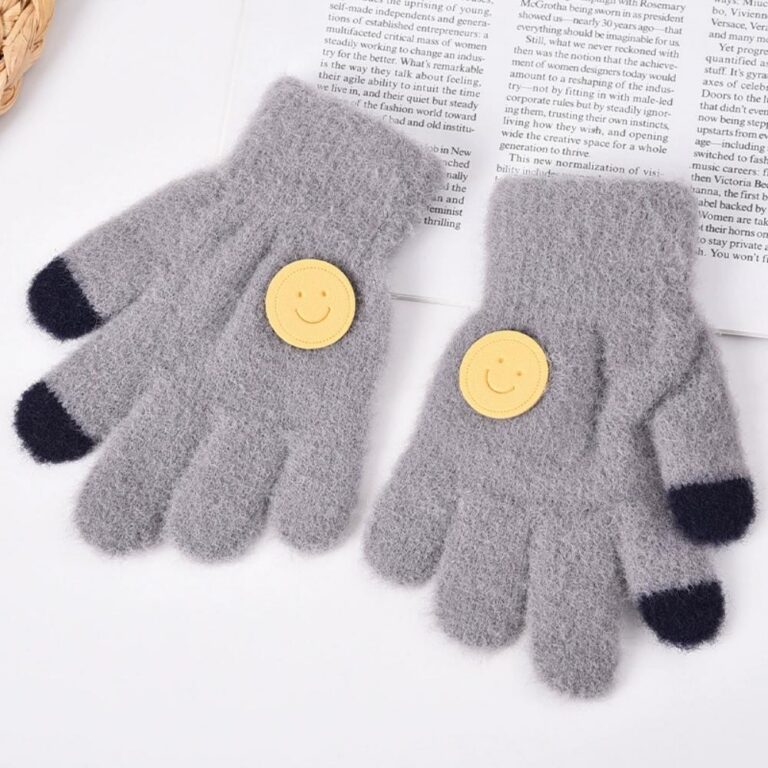 Children’s Gloves Baby Fleece-Lined Five-Finger Gloves