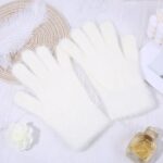 Knitted Gloves Winter Thermal Gloves, Thickened Fleece Lined Touchscreen Gloves