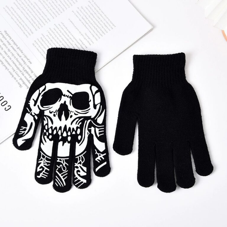 Halloween-themed Skeleton Ghost Claw Fluorescent Decorative Gloves