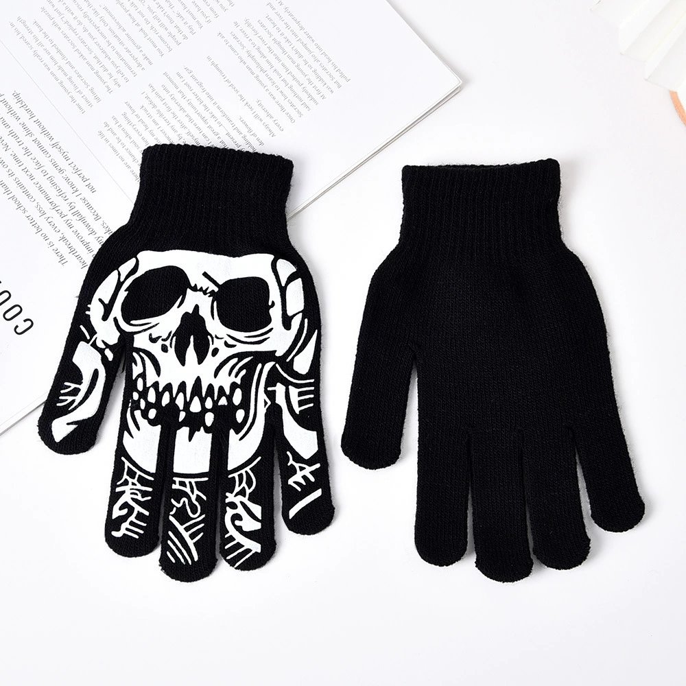 Halloween-themed Skeleton Ghost Claw Fluorescent Decorative Gloves