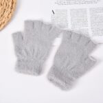 Adult Gloves Autumn/Winter Faux Mink Fur Fingerless Gloves
